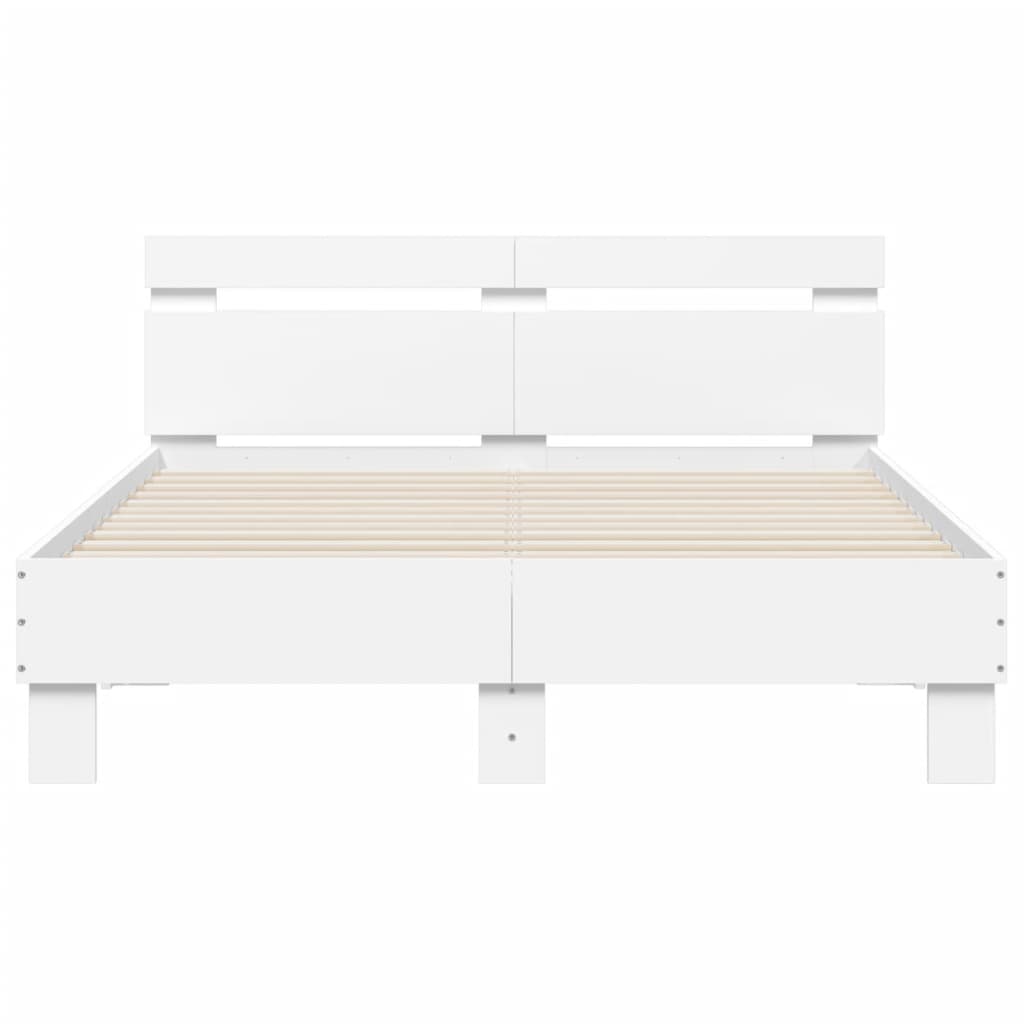 Cadre de lit sans matelas blanc 120x190 cm - XIOS