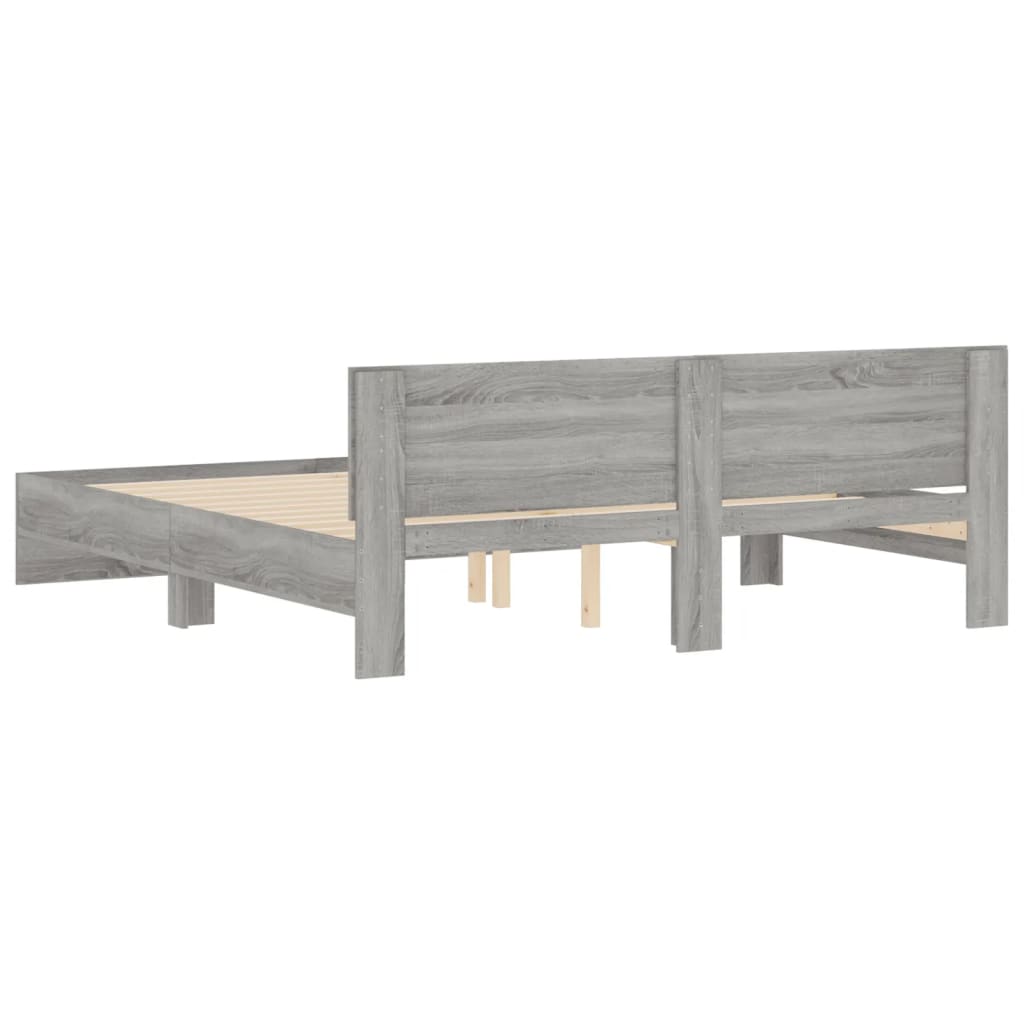 Cadre de lit sans matelas sonoma gris 180x200 cm - XIOS