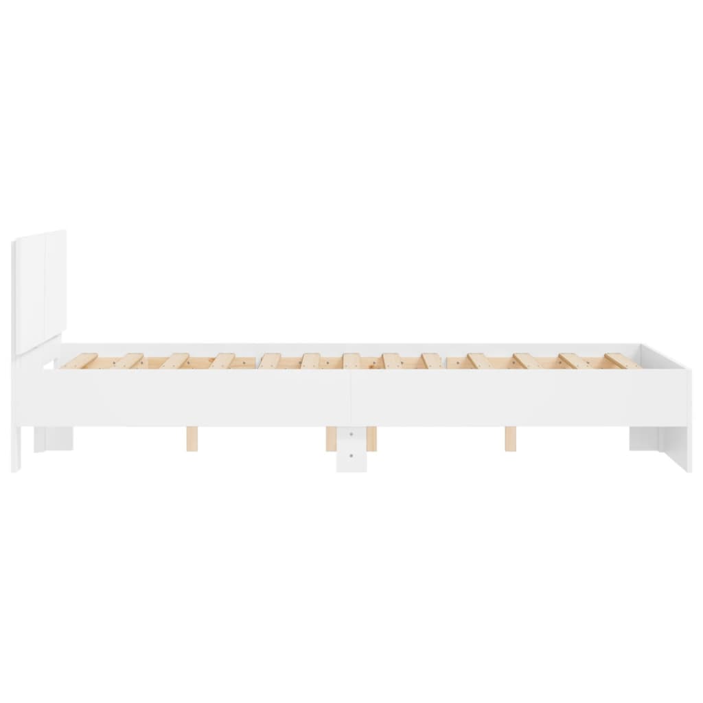 Cadre de lit sans matelas blanc 120x200 cm - XIOS