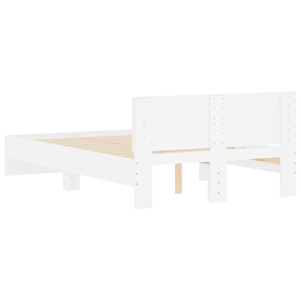 Cadre de lit sans matelas blanc 120x200 cm - XIOS