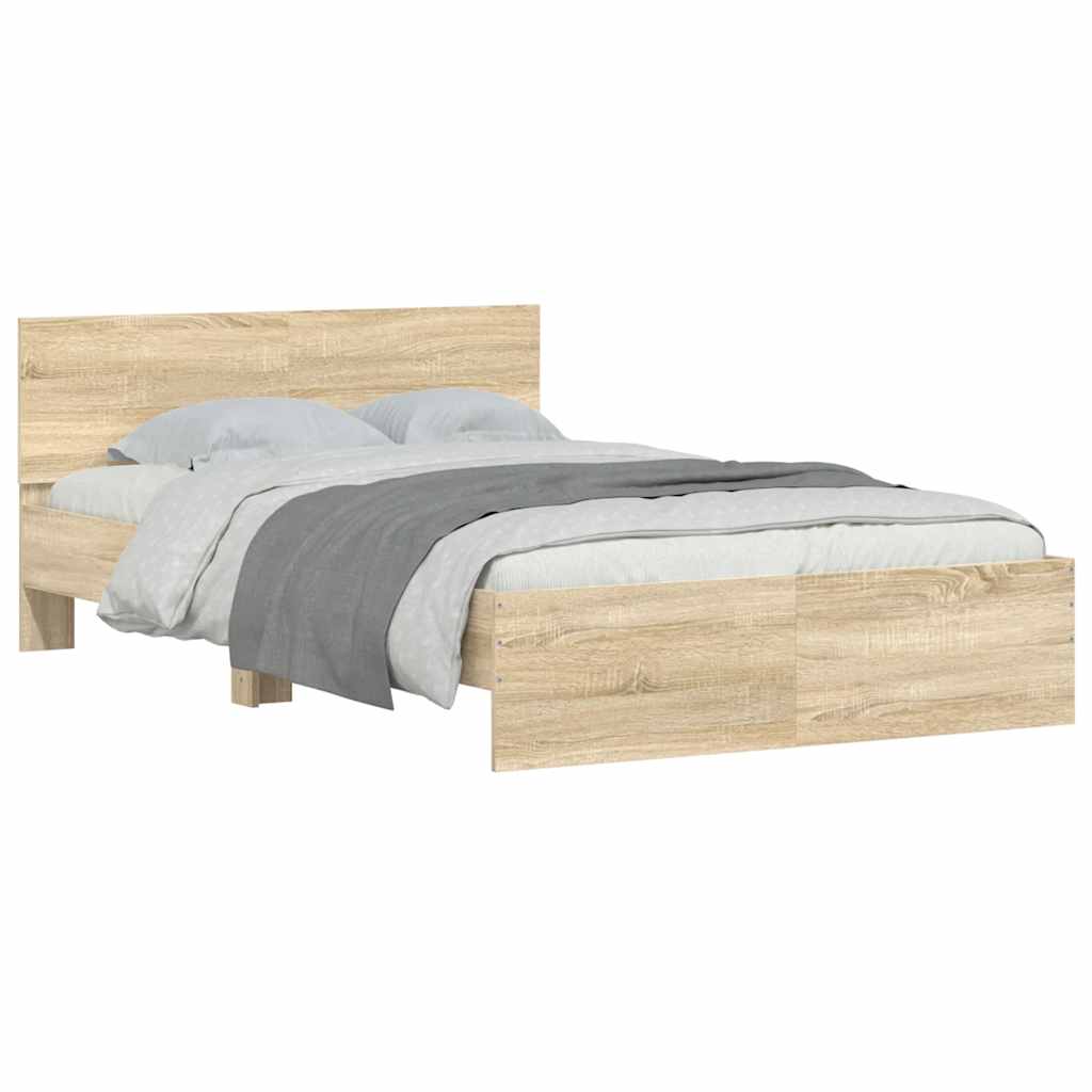 Cadre de lit sans matelas chêne sonoma 120x200 cm - XIOS