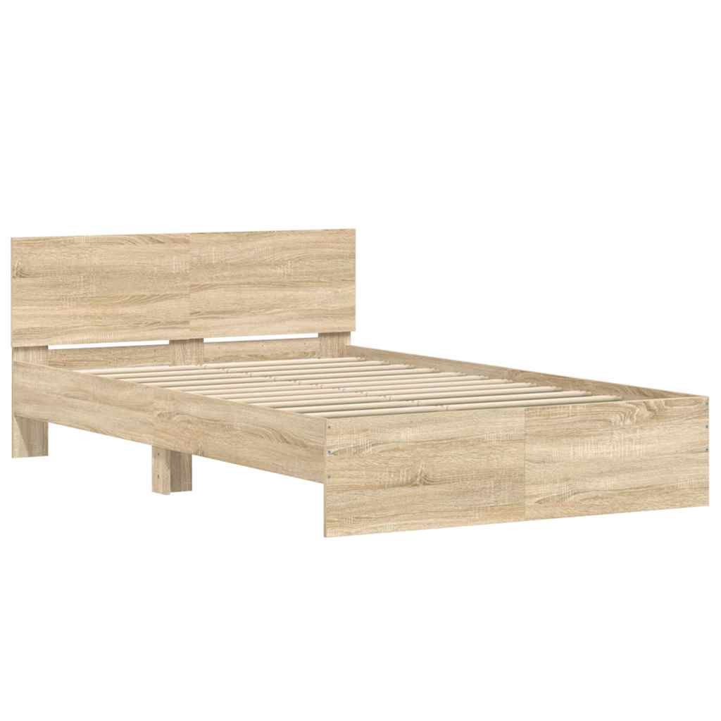 Cadre de lit sans matelas chêne sonoma 120x200 cm - XIOS