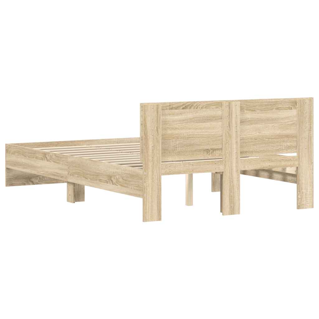 Cadre de lit sans matelas chêne sonoma 120x200 cm - XIOS