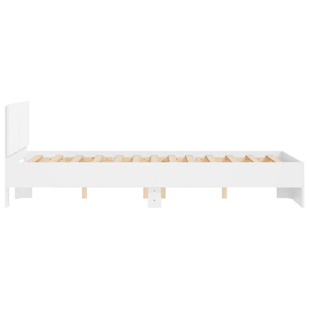 Cadre de lit sans matelas blanc 135x190 cm - XIOS