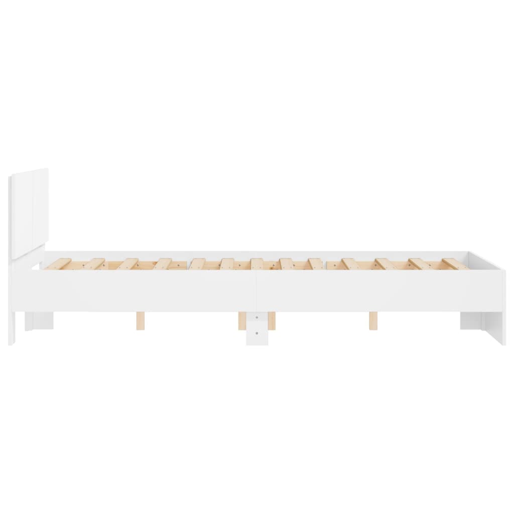 Cadre de lit sans matelas blanc 120x190 cm - XIOS