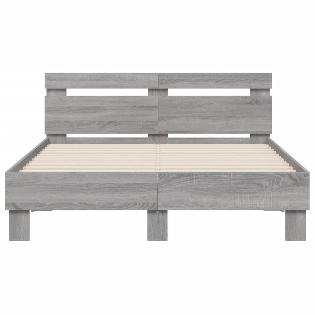 Cadre de lit avec LED sans matelas sonoma gris 120x200 cm - XIOS
