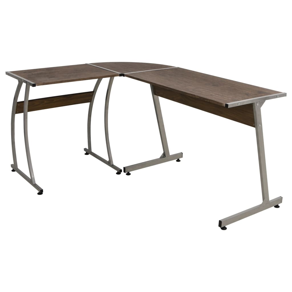 Bureau d'angle marron bois d'ingénierie - XIOS
