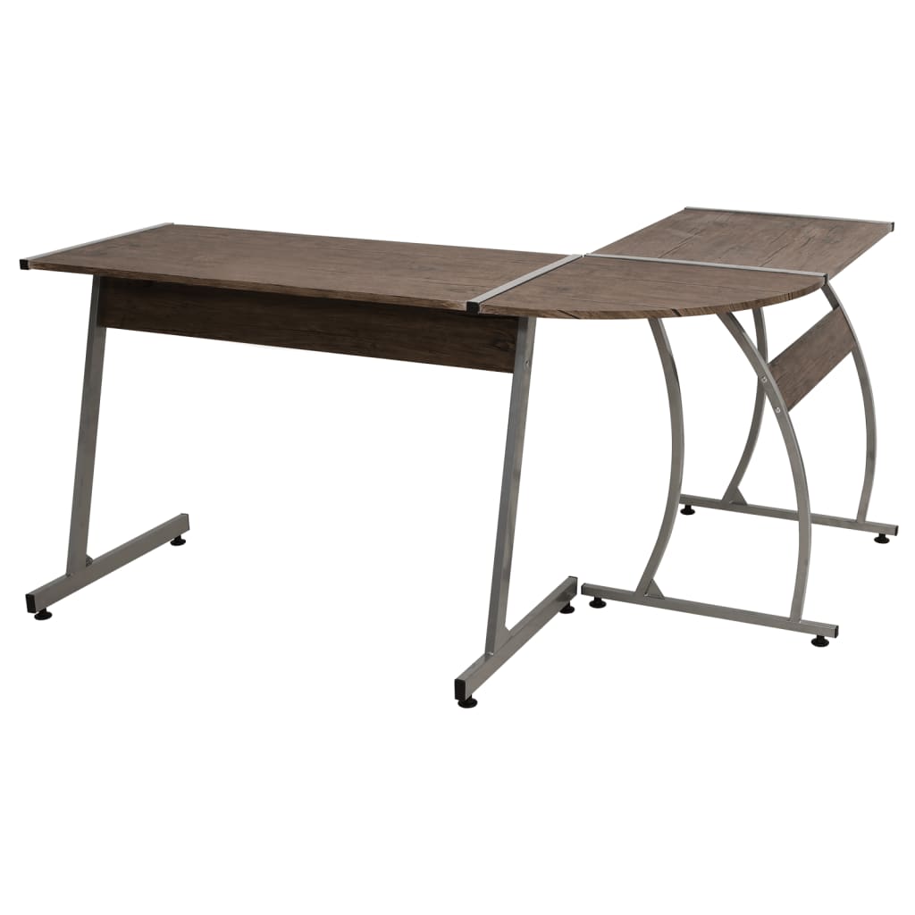 Bureau d'angle marron bois d'ingénierie - XIOS