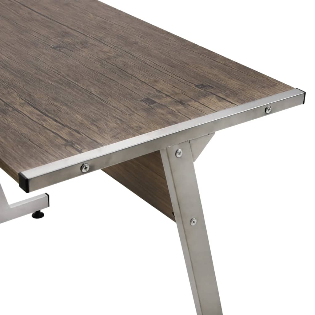 Bureau d'angle marron bois d'ingénierie - XIOS