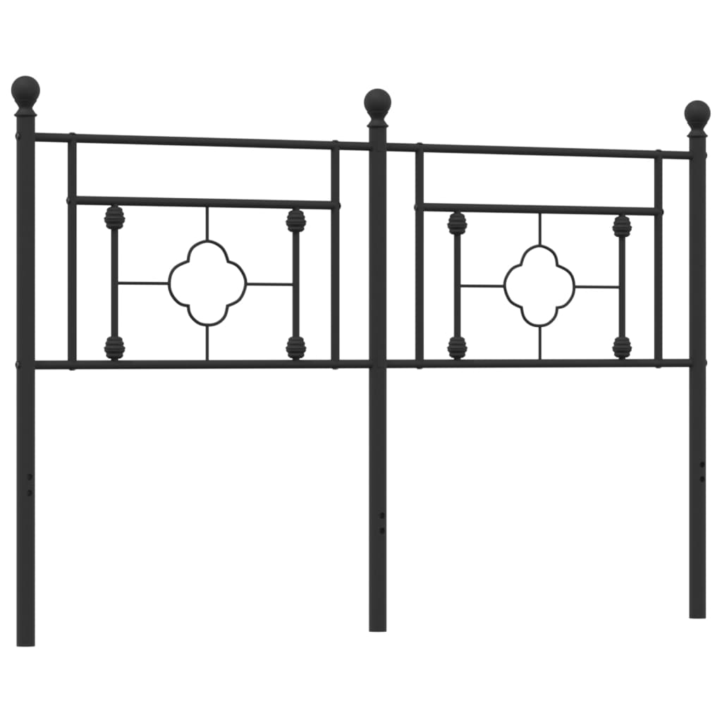 Tête de lit métal noir 140 cm - XIOS