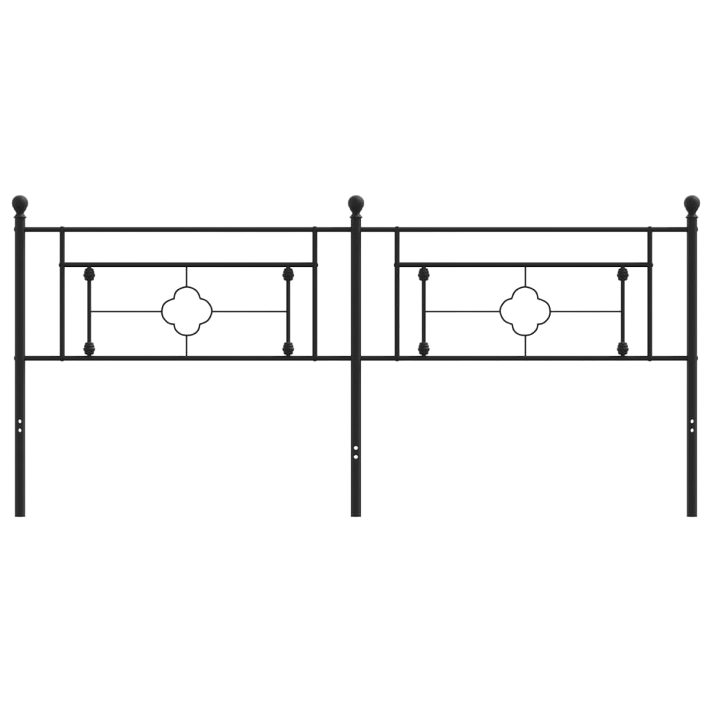 Tête de lit métal noir 200 cm - XIOS