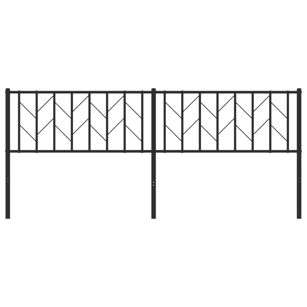 Tête de lit métal noir 200 cm - XIOS