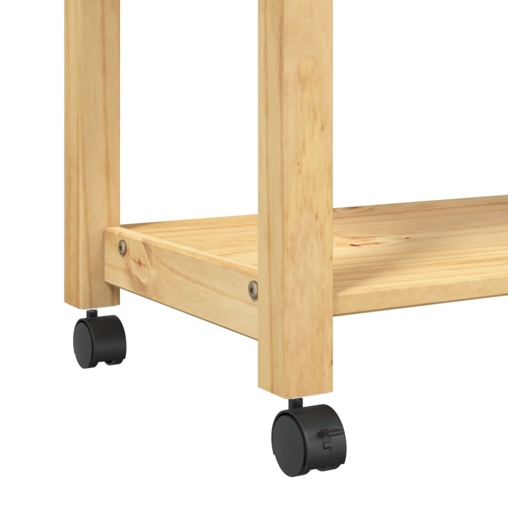 Chariot de cuisine MONZA 60x40x90 cm bois massif de pin - XIOS