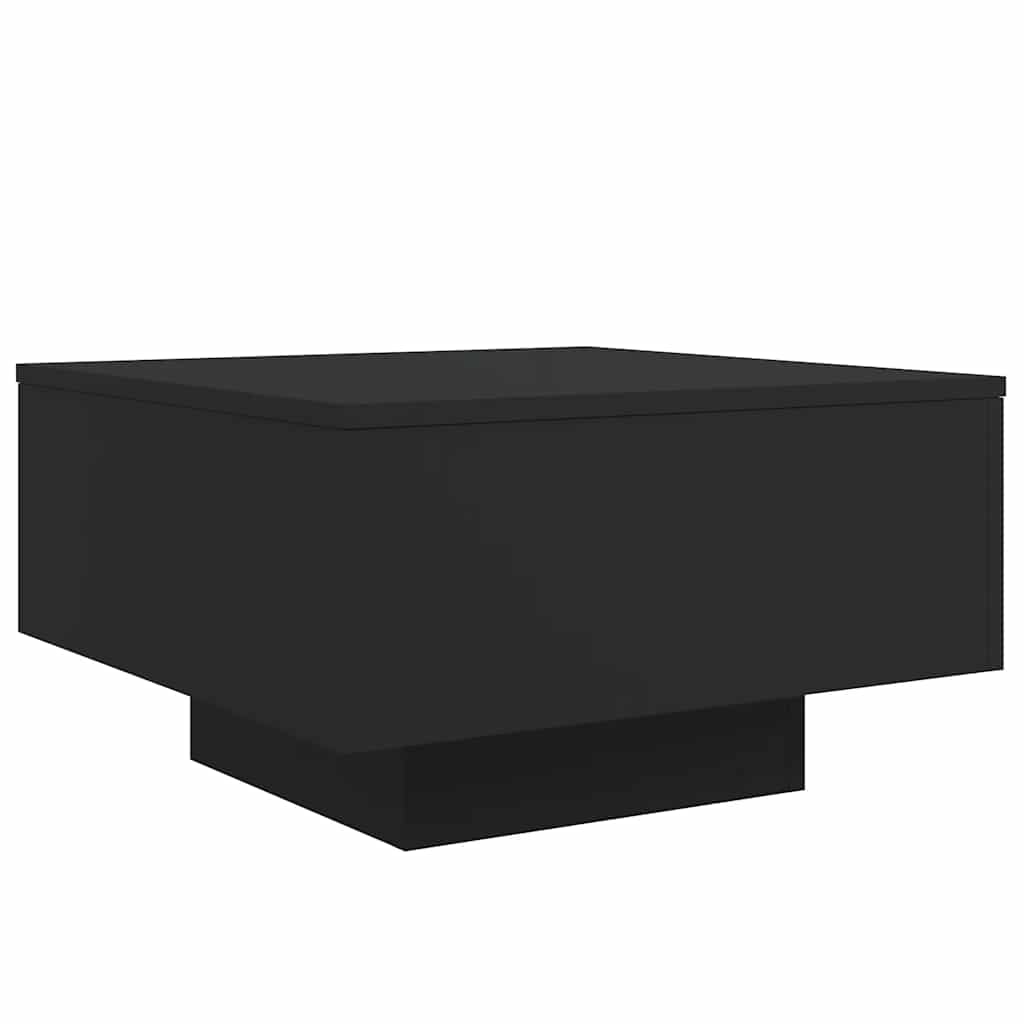 Table basse noir 55x55x31 cm bois d'ingénierie - XIOS