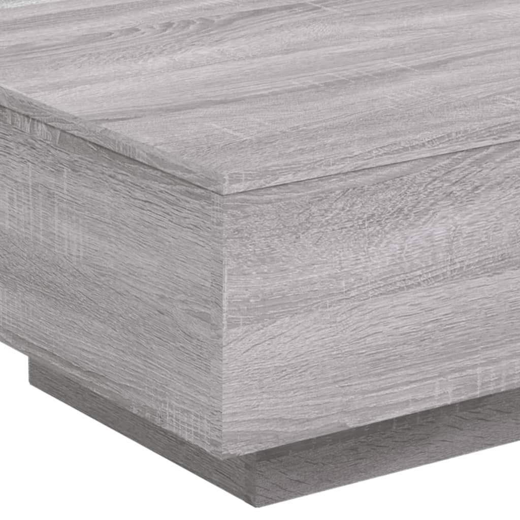 Table basse sonoma gris 55x55x31 cm bois d'ingénierie - XIOS
