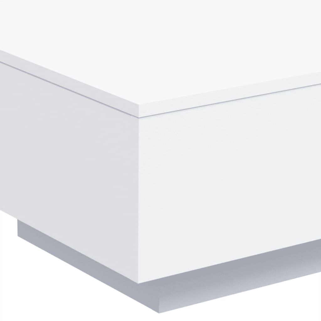 Table basse avec lumières LED blanc 55x55x31 cm - XIOS