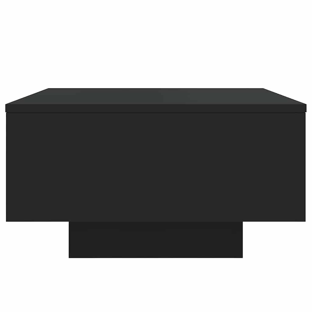 Table basse avec lumières LED noir 55x55x31 cm - XIOS