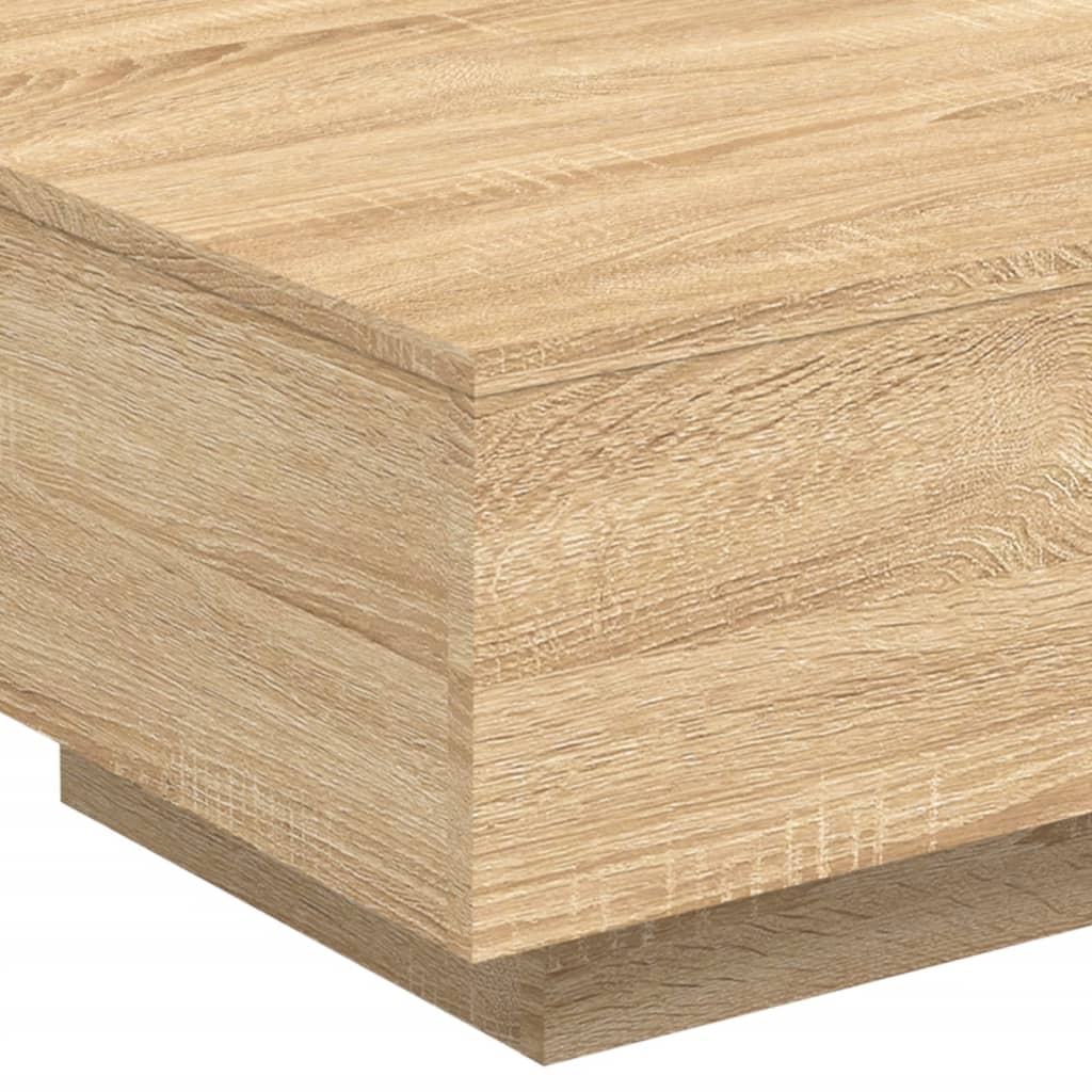 Table basse avec lumières LED chêne sonoma 55x55x31 cm - XIOS