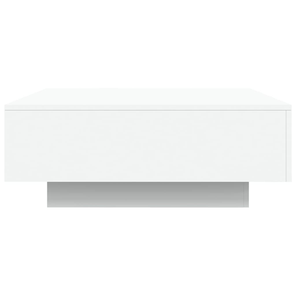 Table basse blanc 80x80x31 cm bois d'ingénierie - XIOS