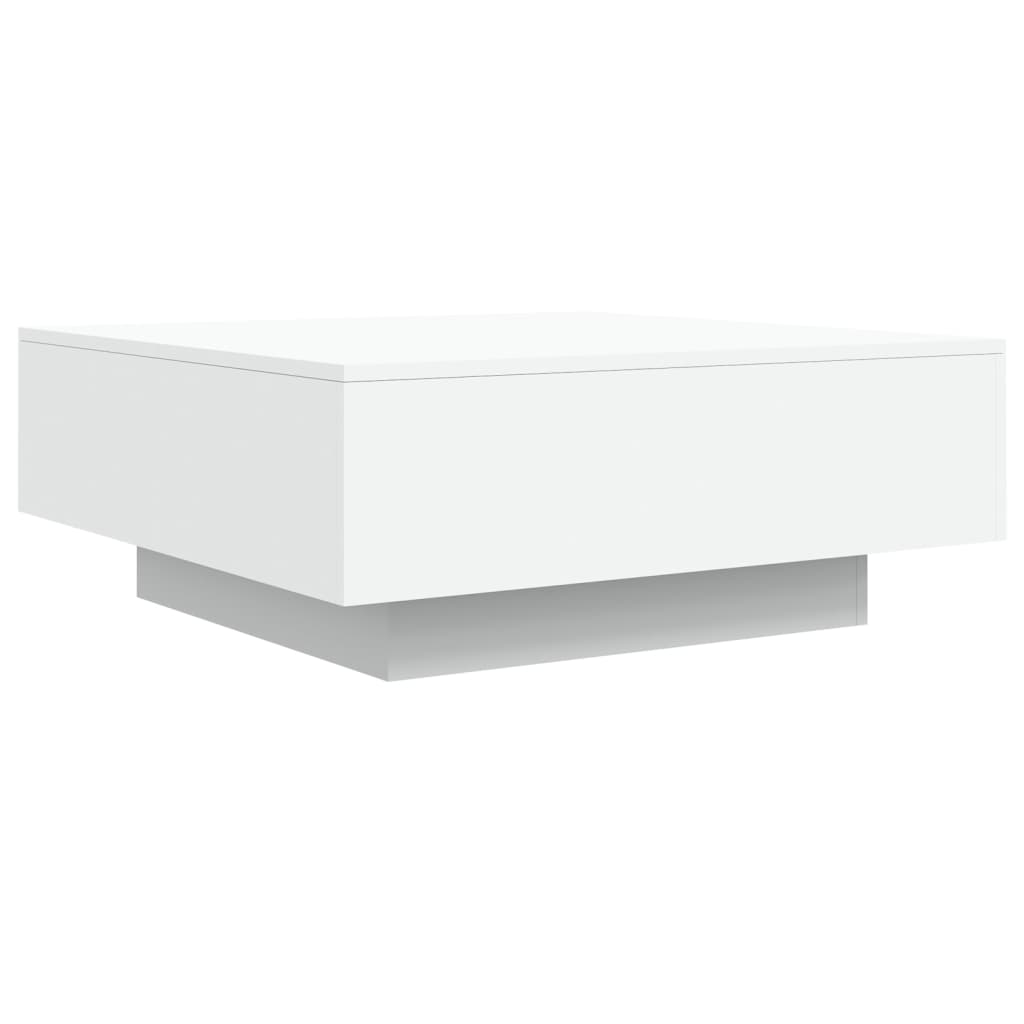 Table basse blanc 80x80x31 cm bois d'ingénierie - XIOS