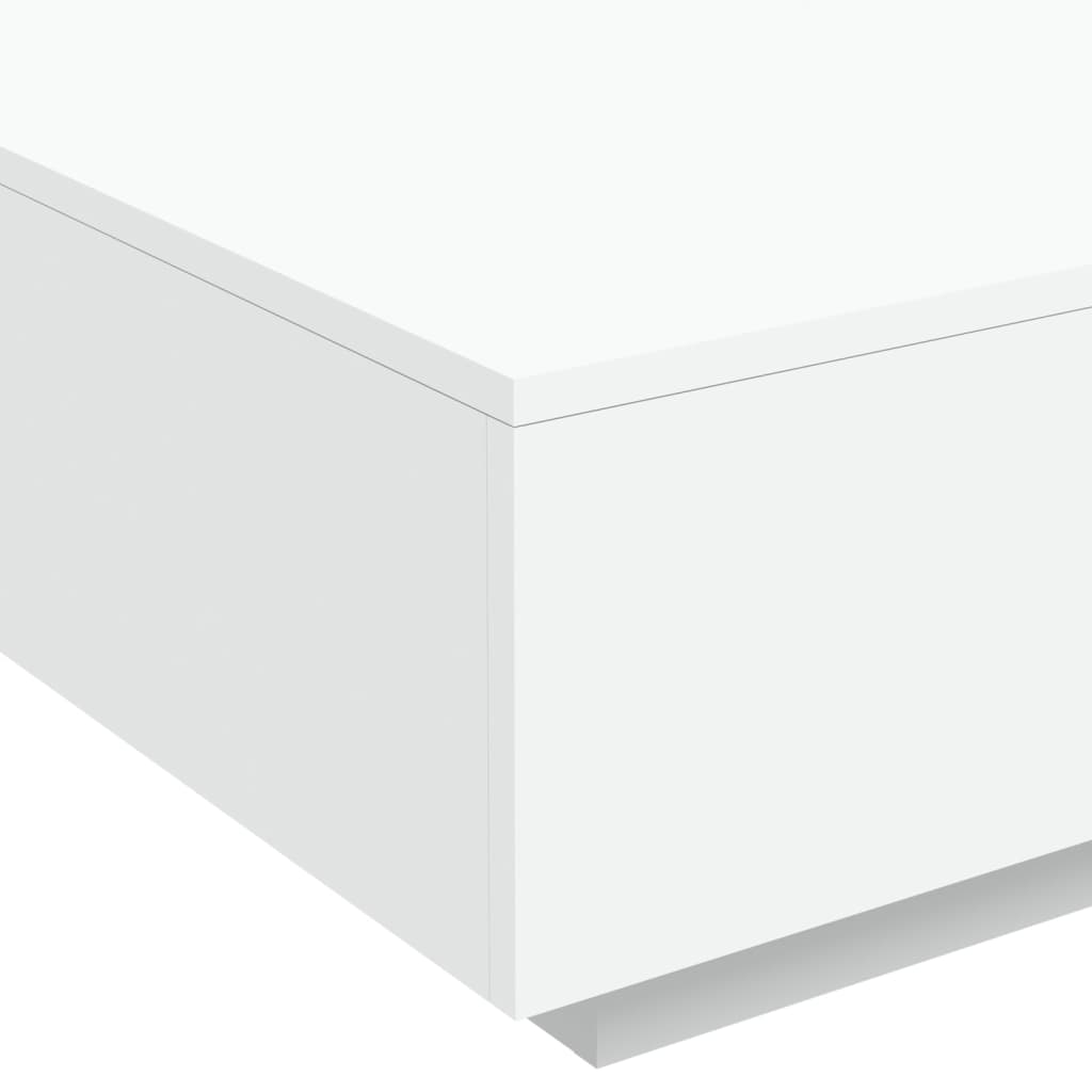 Table basse blanc 80x80x31 cm bois d'ingénierie - XIOS