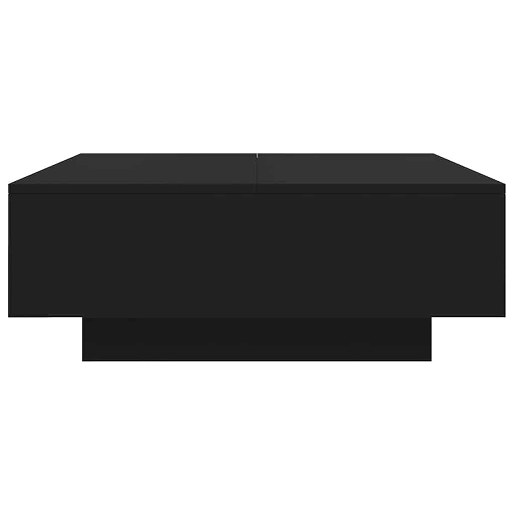 Table basse noir 80x80x31 cm bois d'ingénierie - XIOS