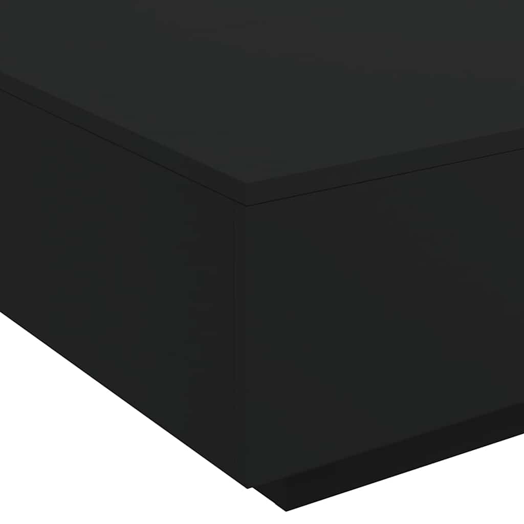 Table basse noir 80x80x31 cm bois d'ingénierie - XIOS