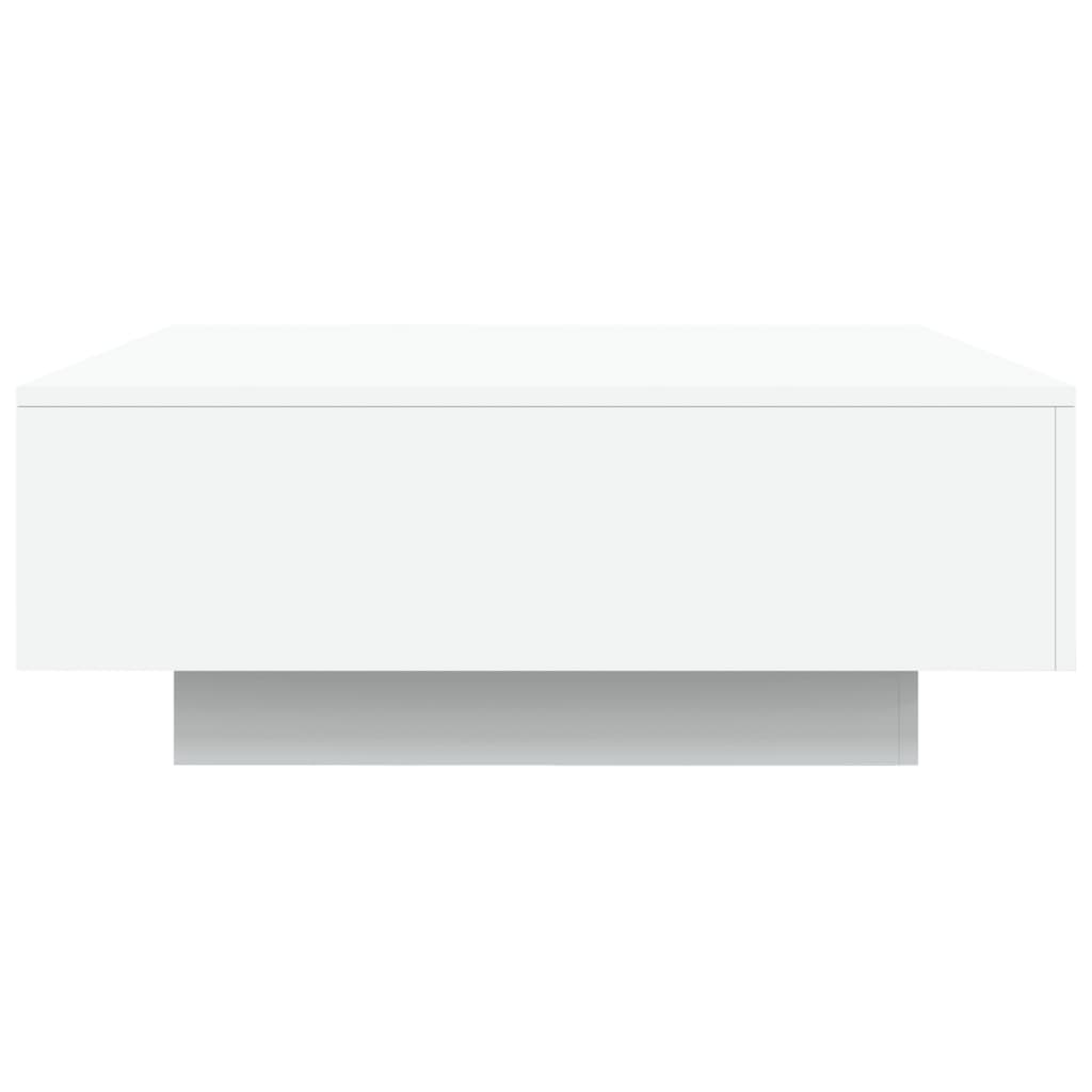 Table basse avec lumières LED blanc 80x80x31 cm - XIOS