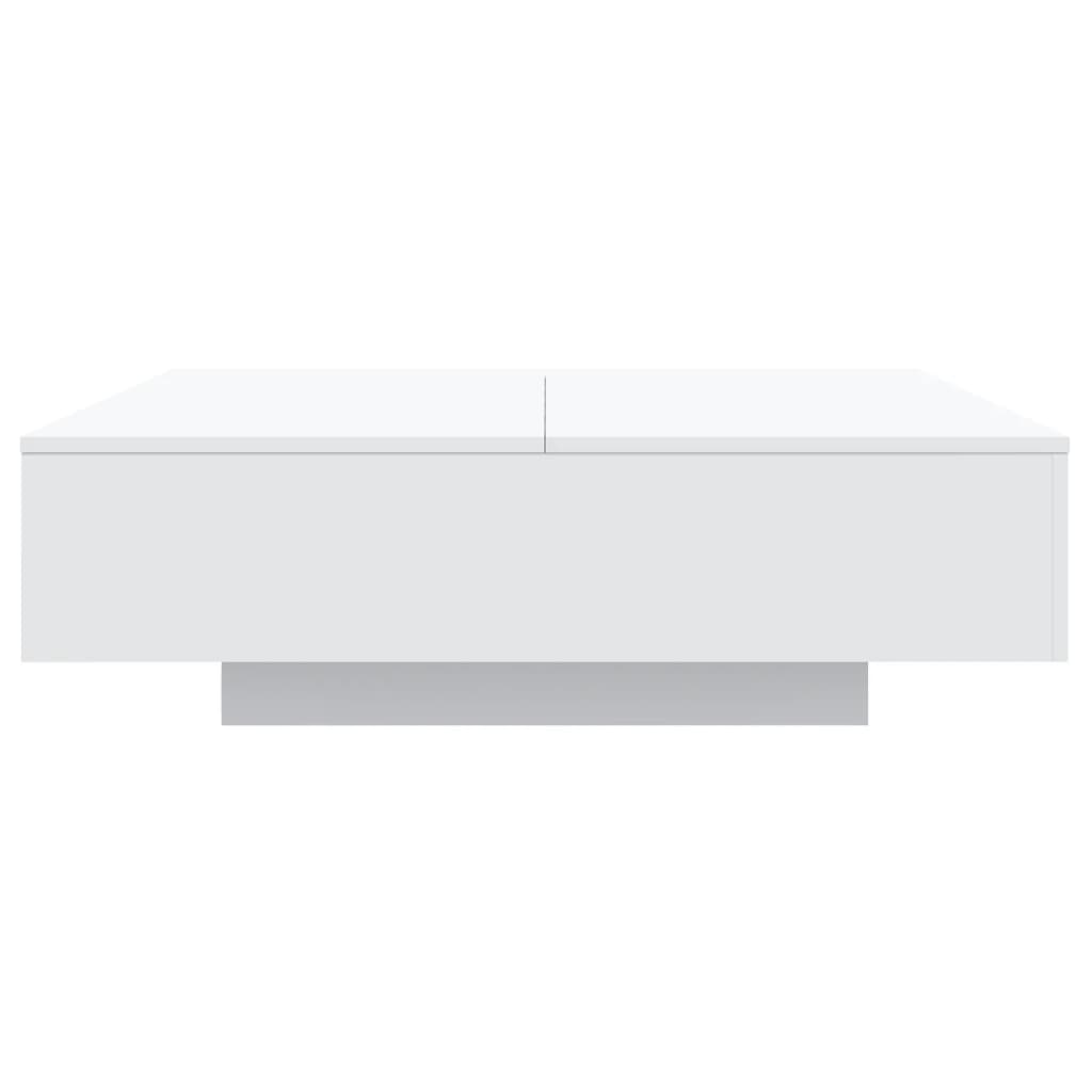 Table basse blanc 100x100x31 cm bois d'ingénierie - XIOS