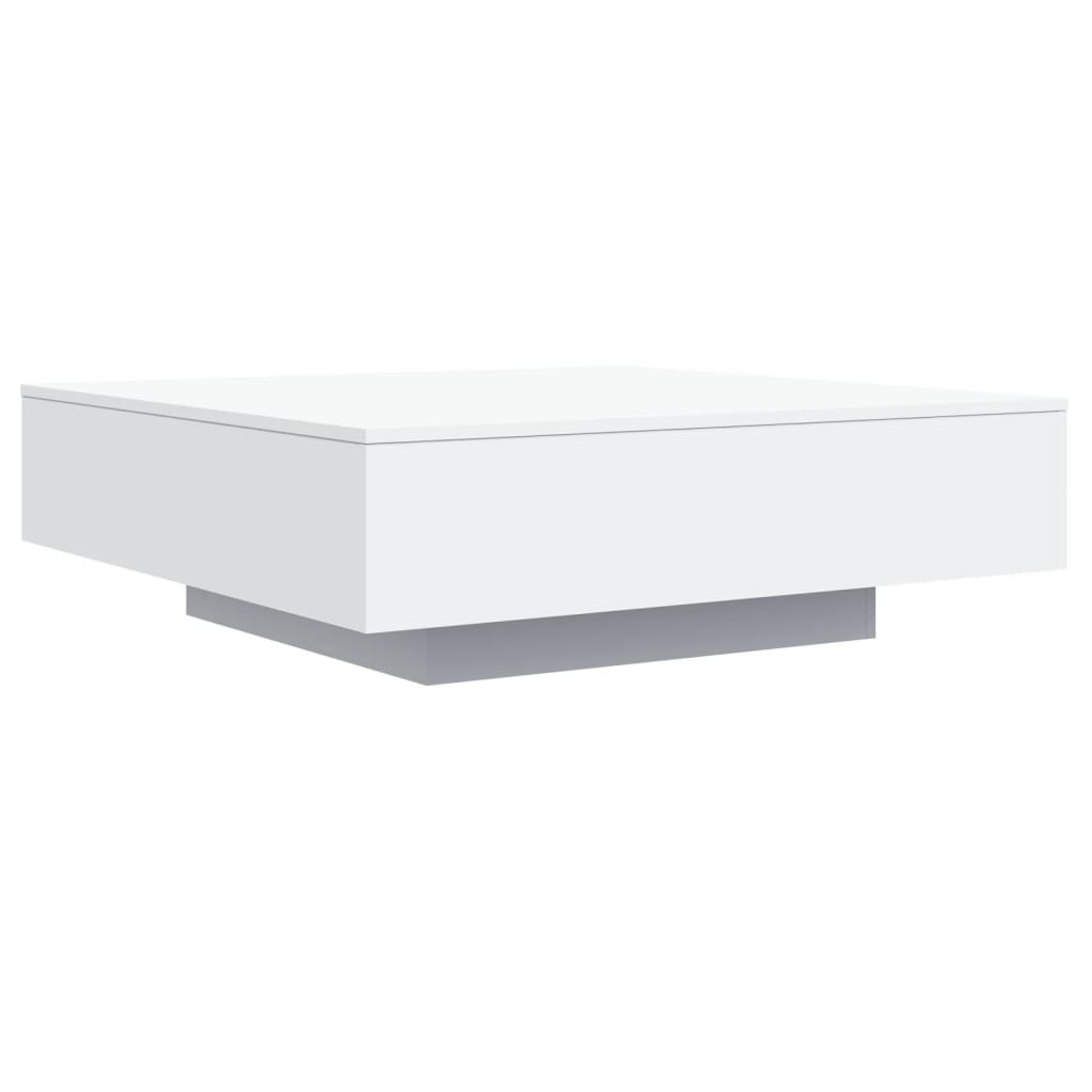 Table basse blanc 100x100x31 cm bois d'ingénierie - XIOS
