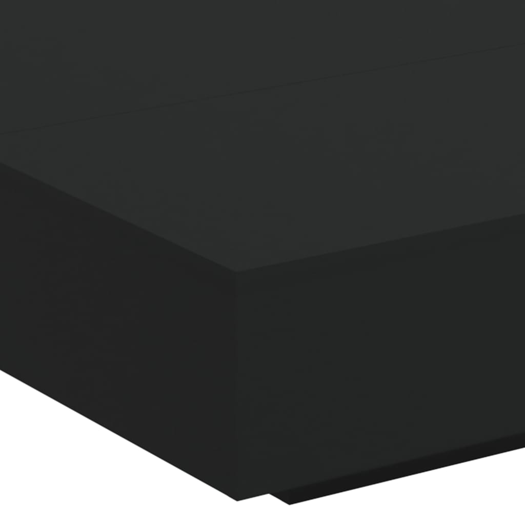 Table basse noir 100x100x31 cm bois d'ingénierie - XIOS