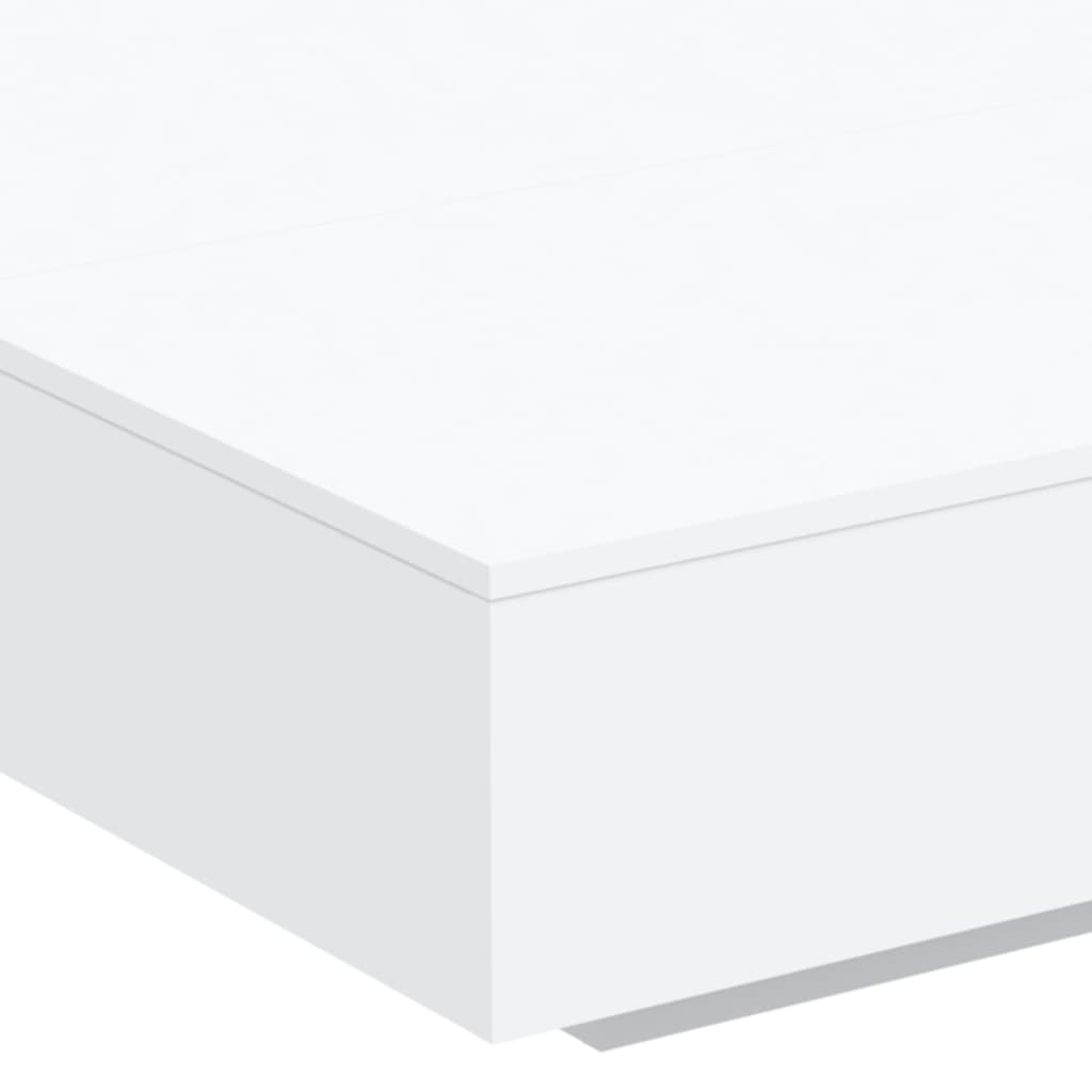 Table basse avec lumières LED blanc 100x100x31 cm - XIOS