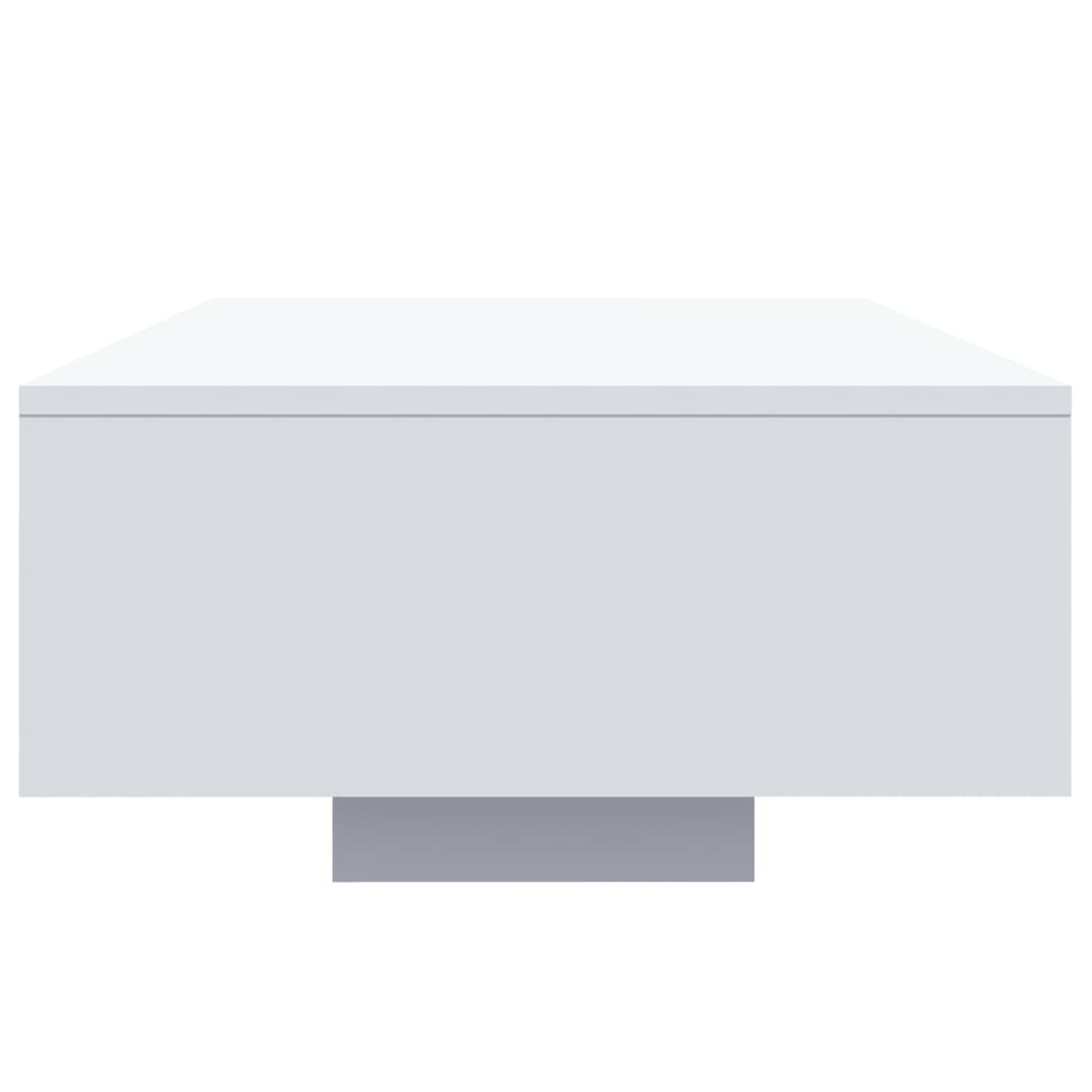 Table basse avec lumières LED blanc 85x55x31 cm - XIOS