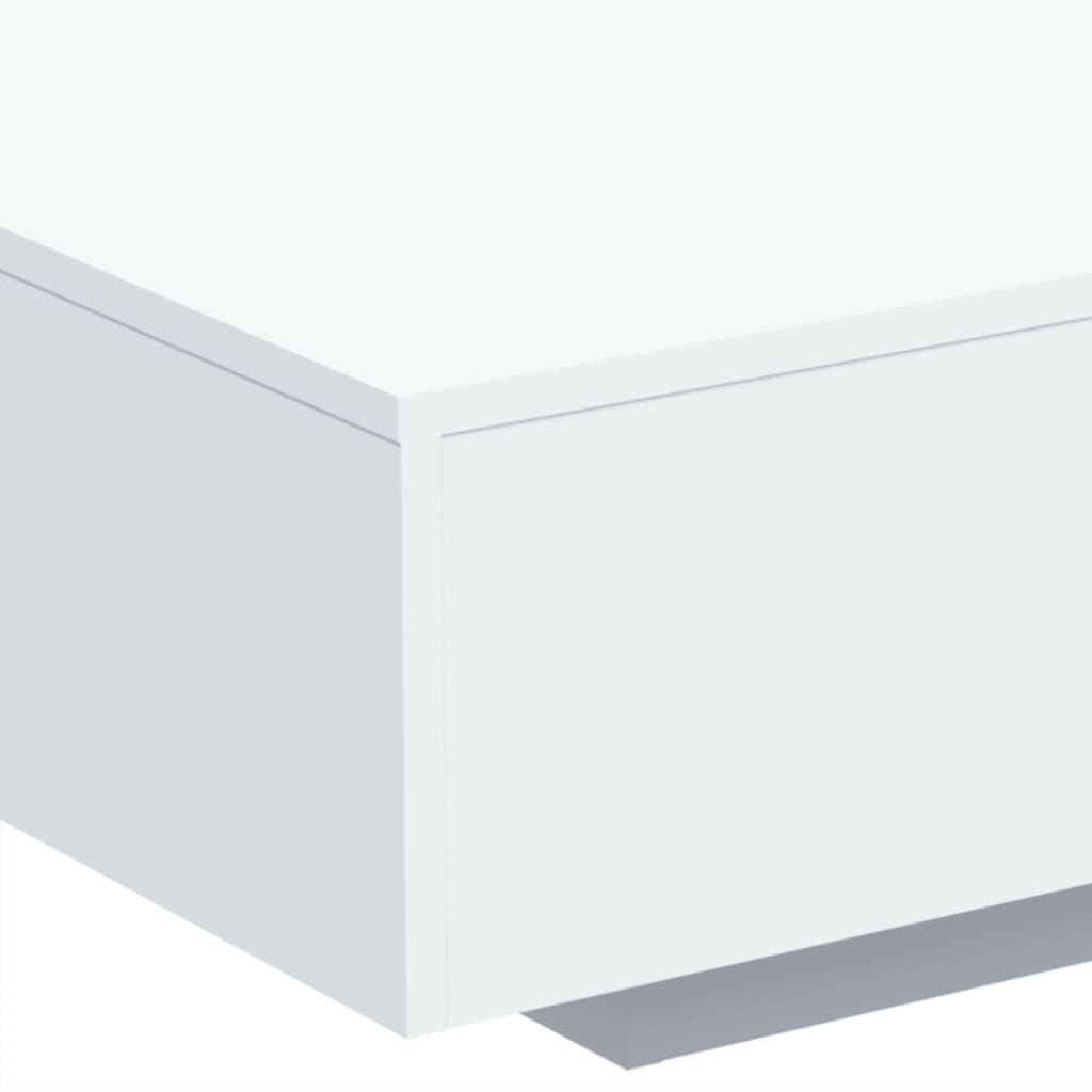 Table basse avec lumières LED blanc 85x55x31 cm - XIOS