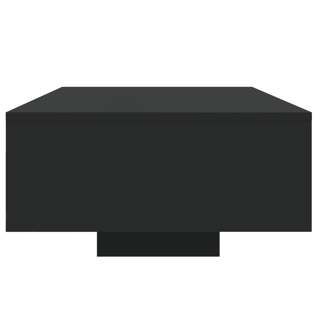 Table basse avec lumières LED noir 85x55x31 cm - XIOS