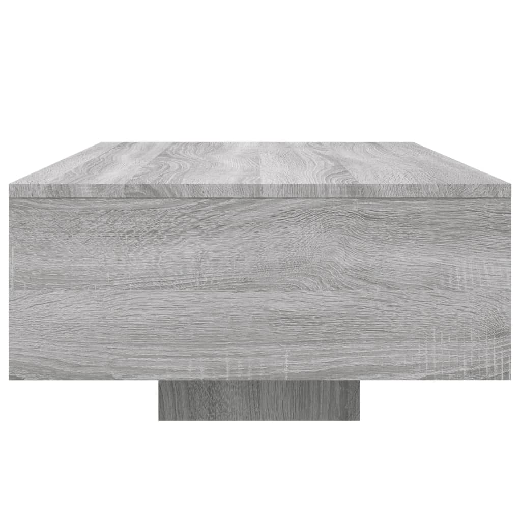 Table basse avec lumières LED sonoma gris 85x55x31 cm - XIOS