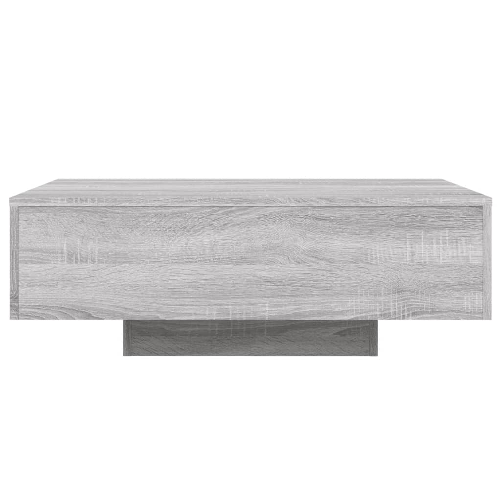 Table basse avec lumières LED sonoma gris 85x55x31 cm - XIOS