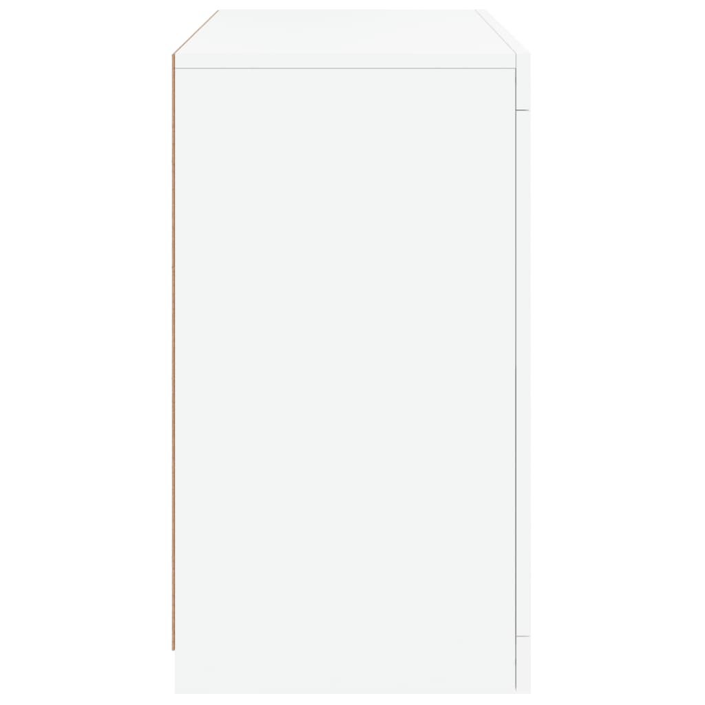 Buffet avec lumières LED blanc 60,5x37x67 cm - XIOS