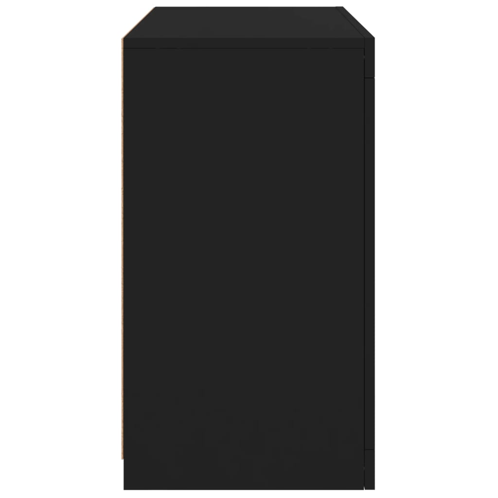 Buffet avec lumières LED noir 60,5x37x67 cm - XIOS
