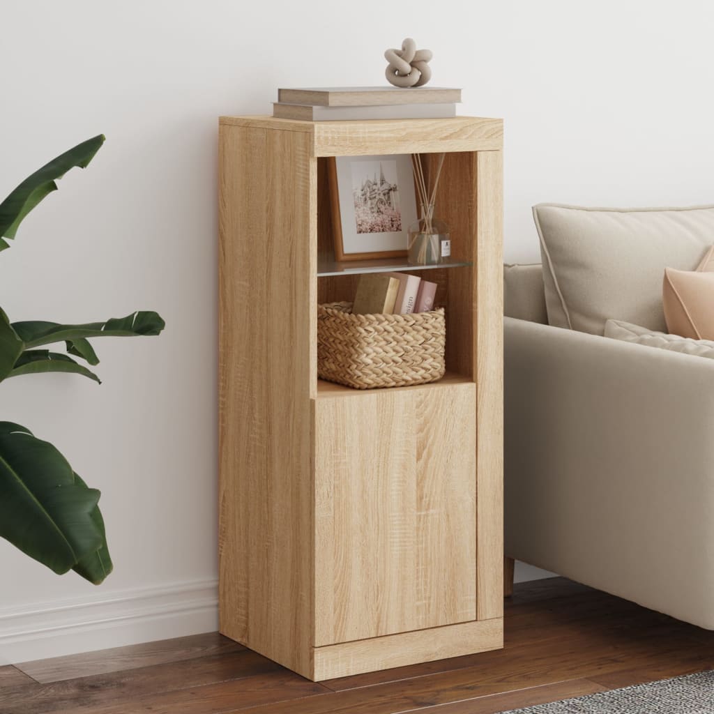 Buffet avec lumières LED chêne sonoma 41x37x100 cm - XIOS