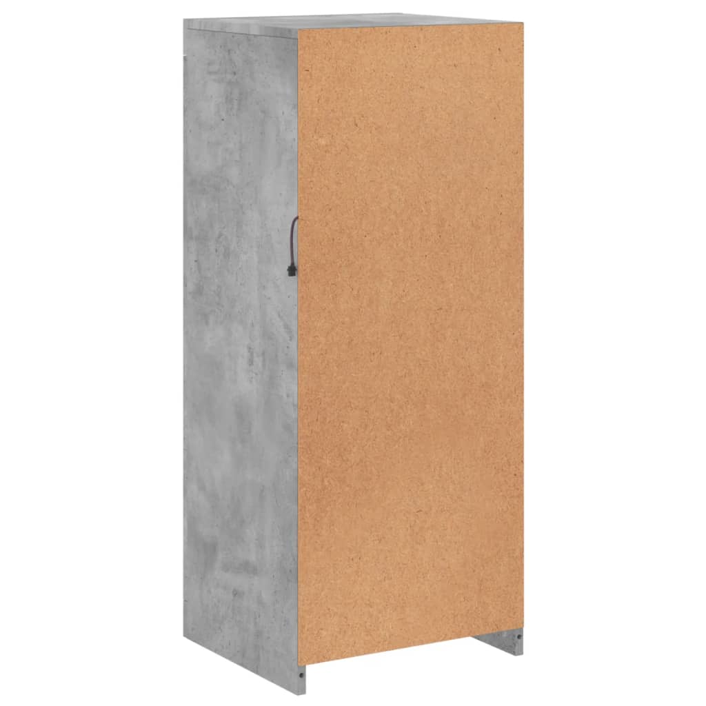 Buffet avec lumières LED gris béton 41x37x100 cm - XIOS