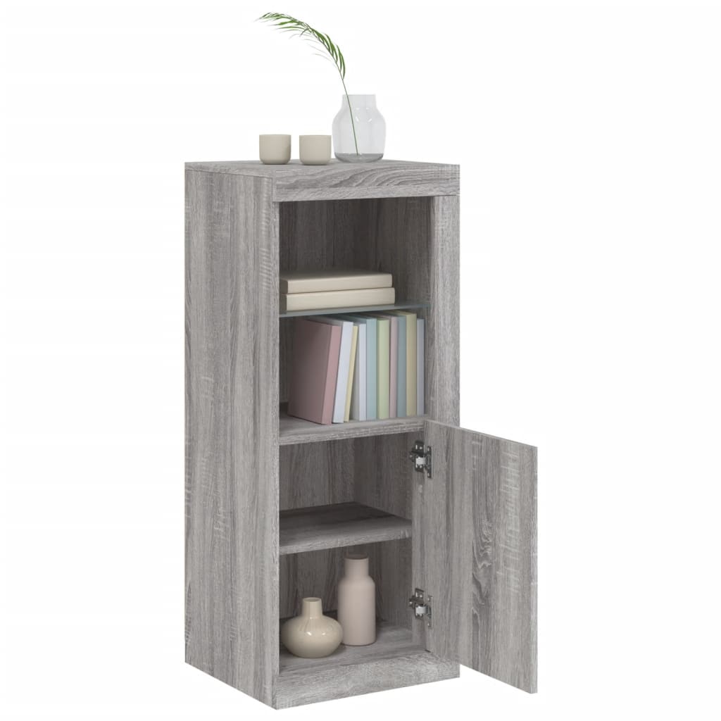 Buffet avec lumières LED sonoma gris 41x37x100 cm - XIOS