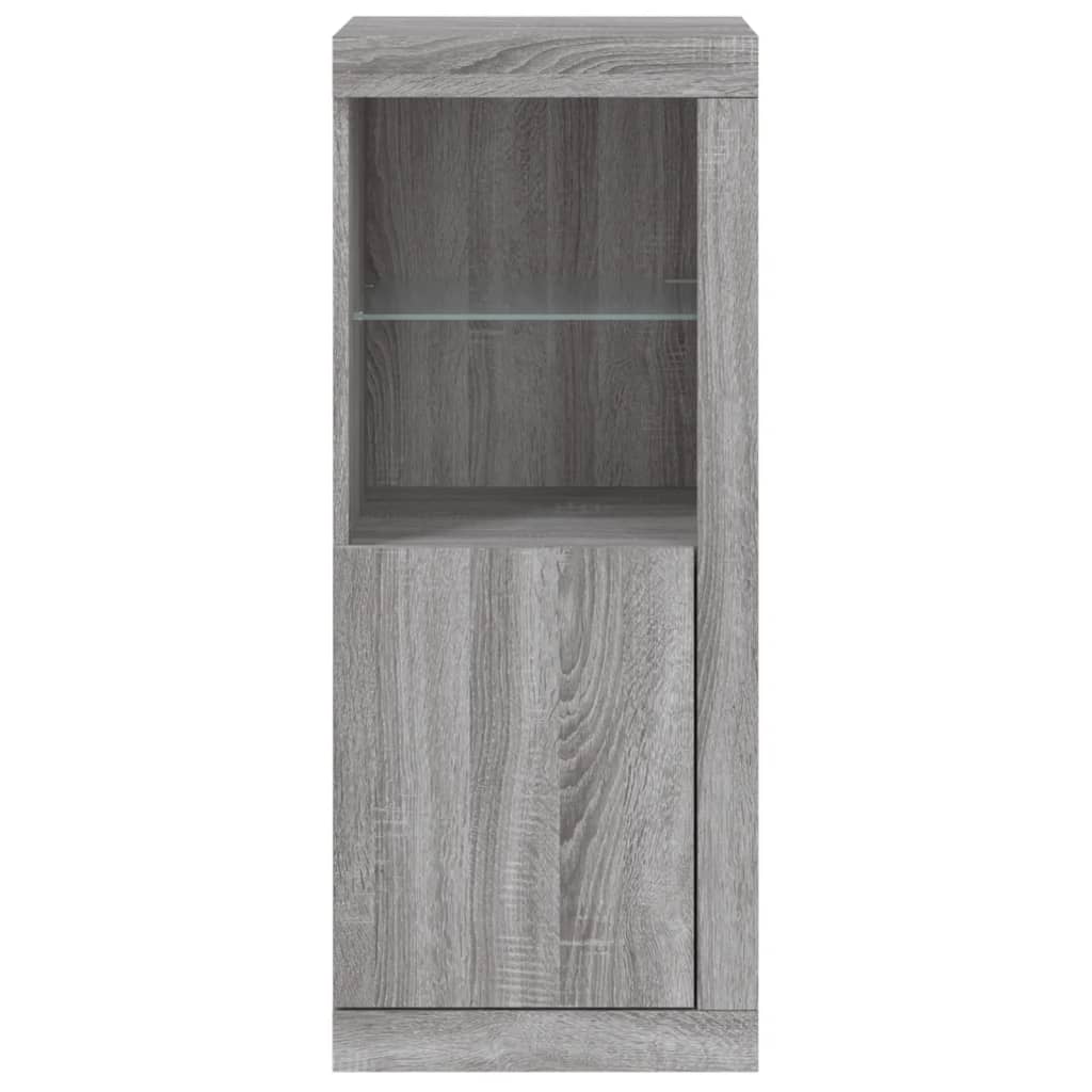 Buffet avec lumières LED sonoma gris 41x37x100 cm - XIOS