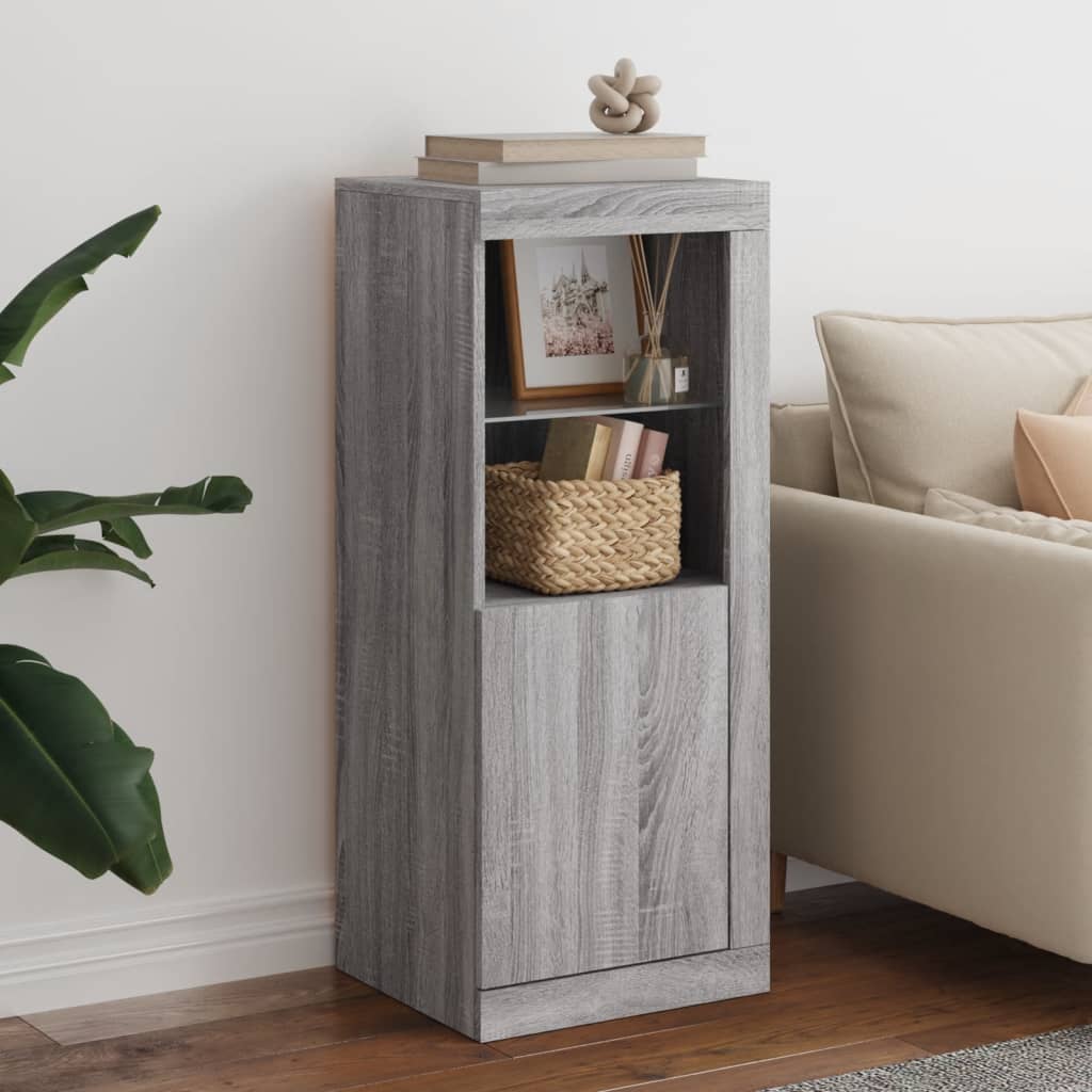 Buffet avec lumières LED sonoma gris 41x37x100 cm - XIOS