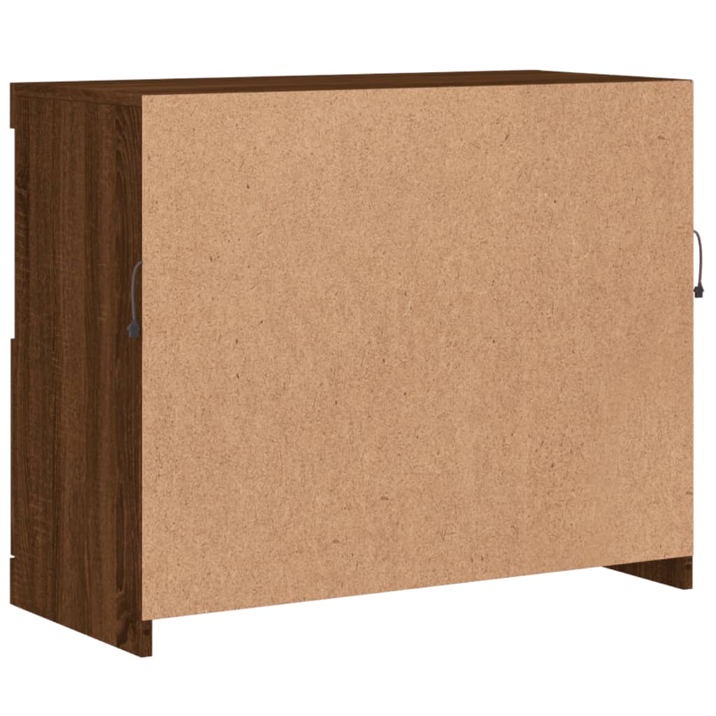 Buffet avec lumières LED chêne marron 81x37x67 cm - XIOS