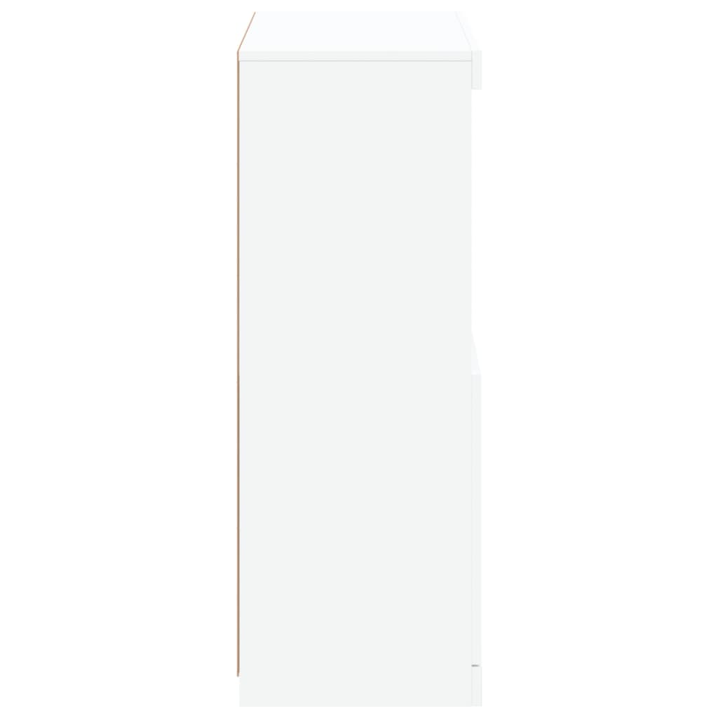 Buffet avec lumières LED blanc 60,5x37x100 cm - XIOS