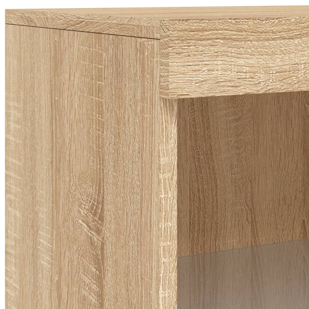 Buffet avec lumières LED chêne sonoma 60,5x37x100 cm - XIOS