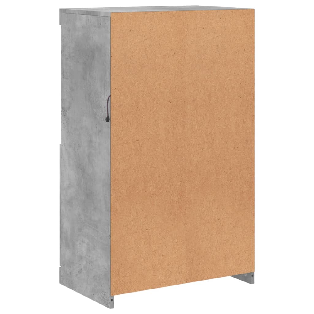 Buffet avec lumières LED gris béton 60,5x37x100 cm - XIOS