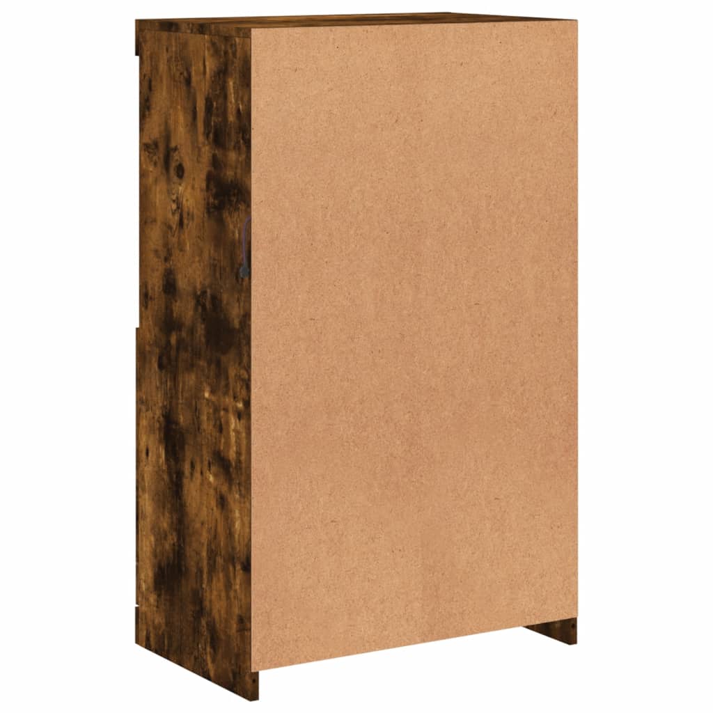 Buffet avec lumières LED chêne fumé 60,5x37x100 cm - XIOS