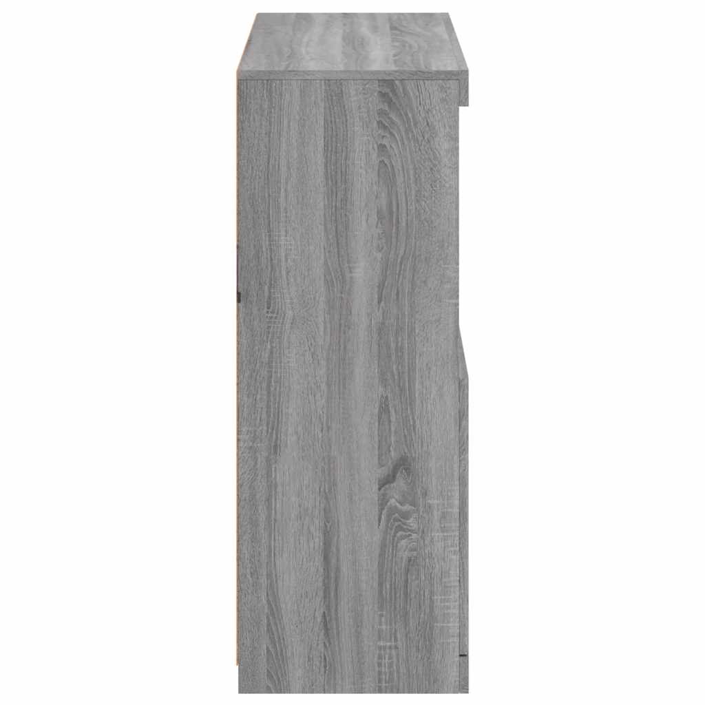 Buffet avec lumières LED sonoma gris 81x37x100 cm - XIOS